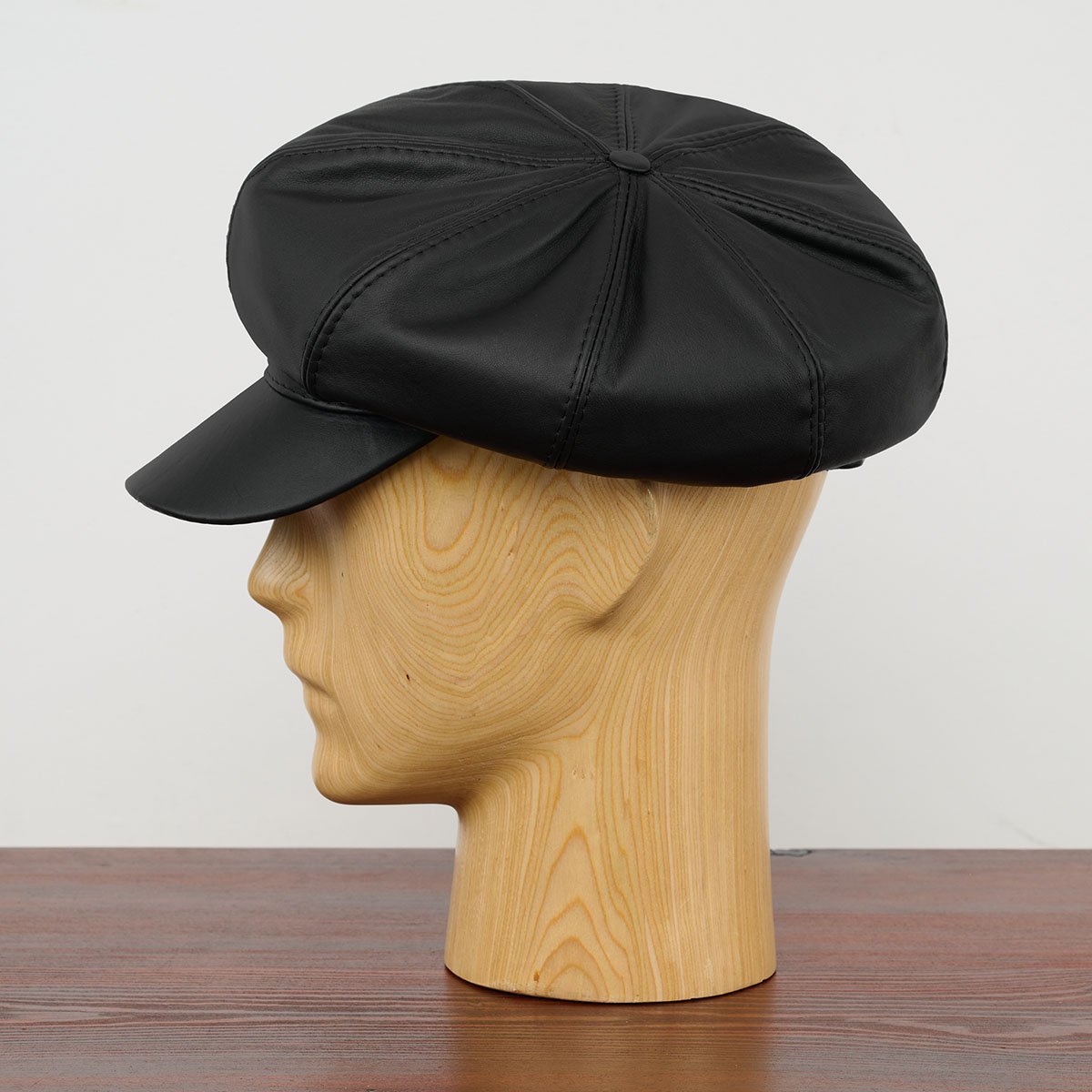 Leather cheap pageboy hat